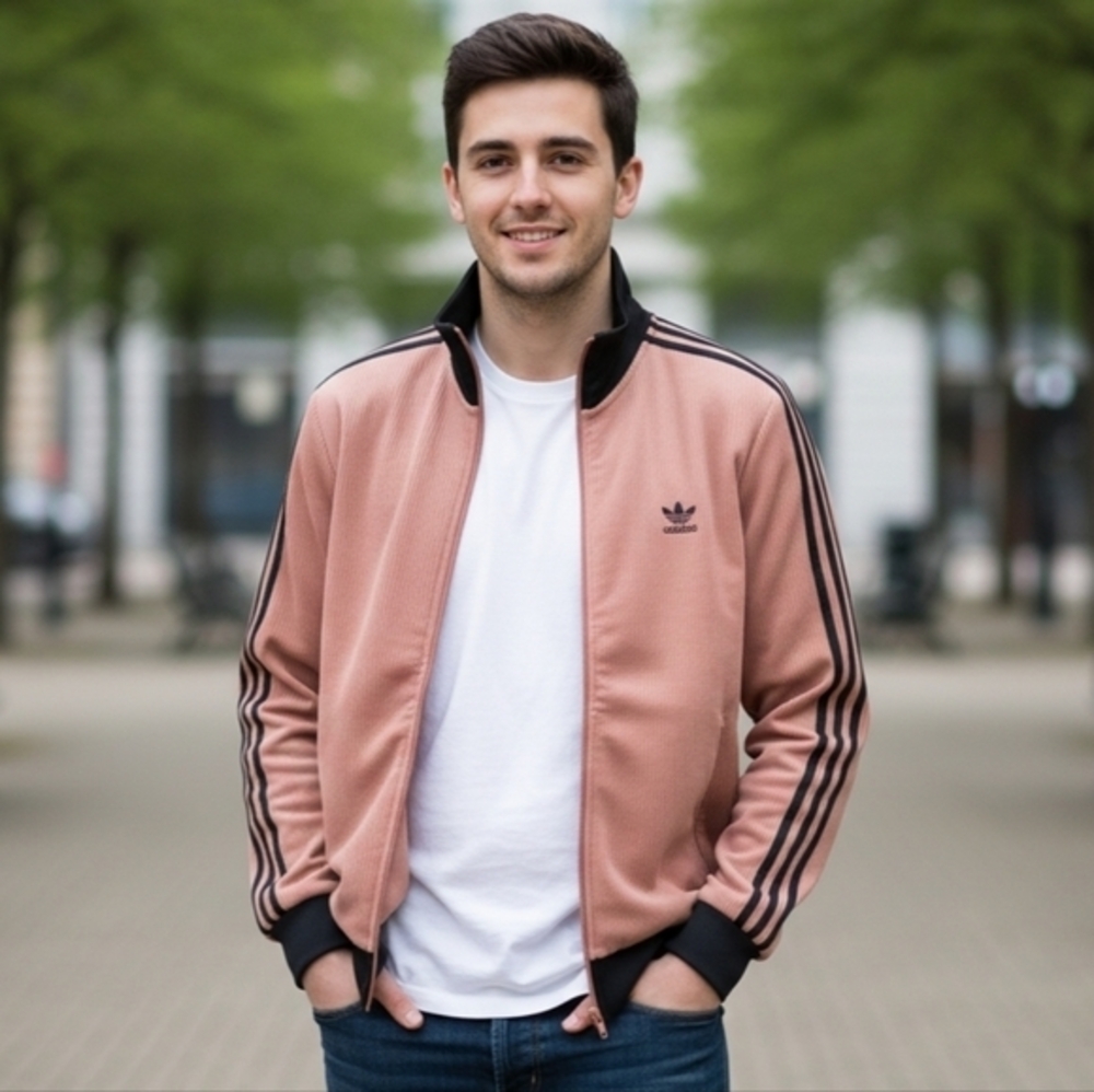 Adidas Adicolor Classics Waffle Backenbauer Track Jacket Size Small